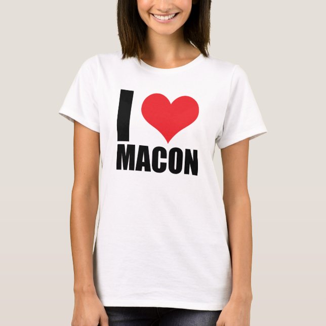 I kärlek Macon T Shirt (Framsida)