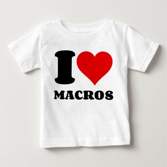 I KÄRLEK MACROS T SHIRT (Framsida)
