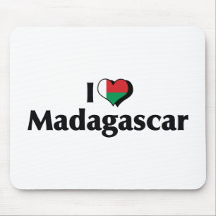 I Kärlek Madagaskar Flagga Musmatta