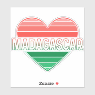 I Kärlek Madagaskar, Madagaskars hjärta Klistermärken