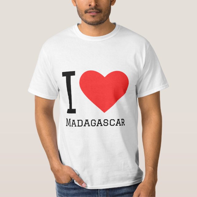 I kärlek Madagaskar T Shirt (Framsida)