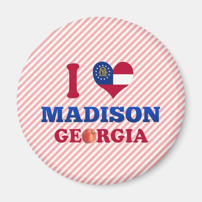 I Kärlek Madison, Georgien Magnet (Framsidan)