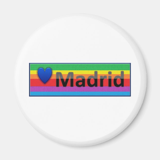 I Kärlek Madrid Magnet (Framsidan)