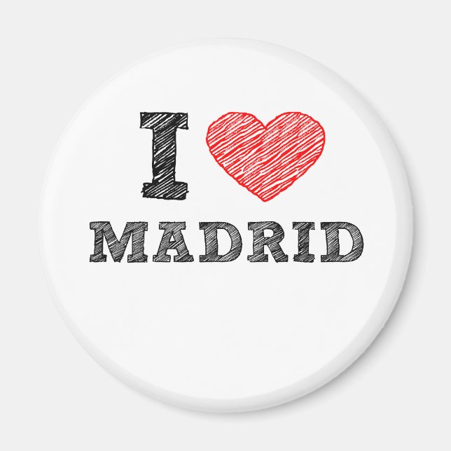 I Kärlek Madrid Magnet (Framsidan)