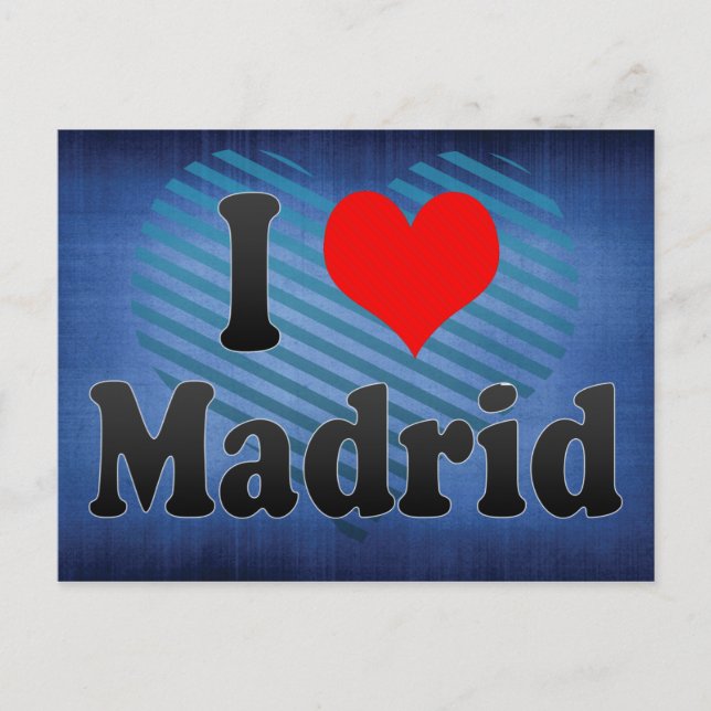 I Kärlek Madrid, Spanien. Me Encanta Madrid, Spani Vykort (Framsida)