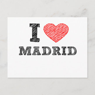 I Kärlek Madrid Vykort