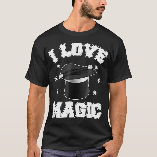 I Kärlek Magic Cute Magic T Shirt (Framsida)