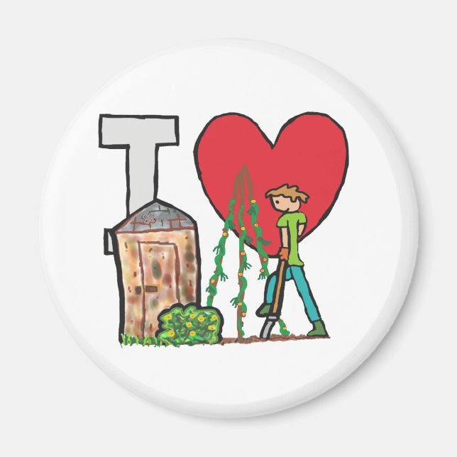 I KÄRLEK  MAGNET (Framsidan)