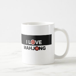 I Kärlek Mahjong O ersatt med MJ Flower Kaffemugg