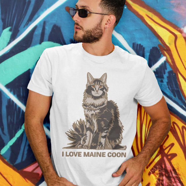 I KÄRLEK MAINE COON T SHIRT (Skapare uppladdad)