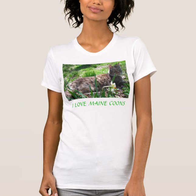 I KÄRLEK MAINE COONS TEE SHIRT (Framsida)