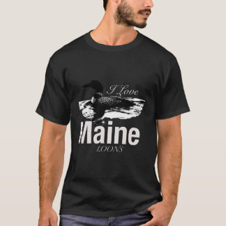 I Kärlek Maine Loons T Shirt