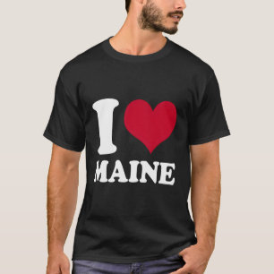 I Kärlek Maine Me T Shirt