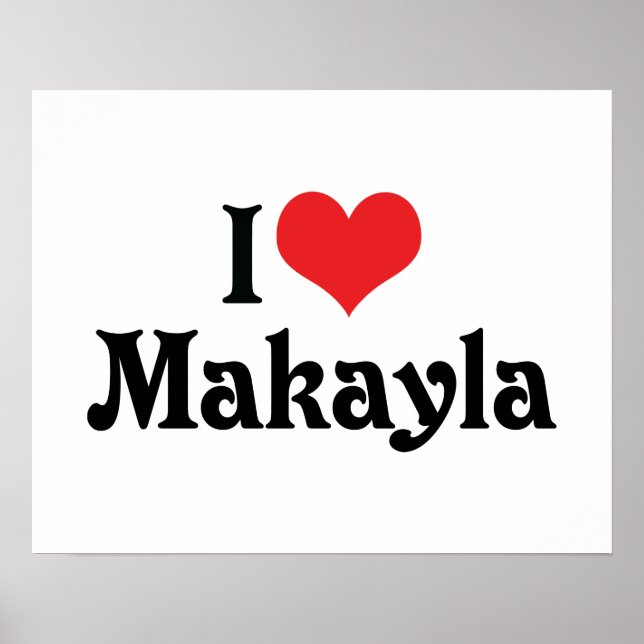 I Kärlek Makayla Poster (Framsidan)
