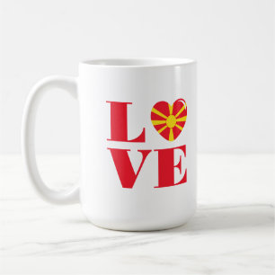 I kärlek Makedonien Kaffemugg