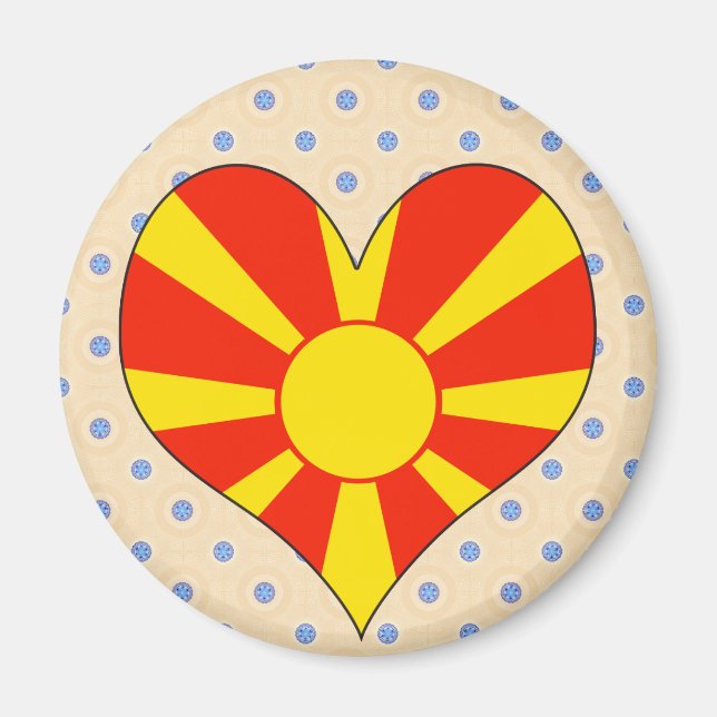 I Kärlek Makedonien Magnet (Framsidan)