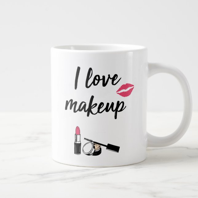 I Kärlek Makeup Jumbo Mugg (Höger)