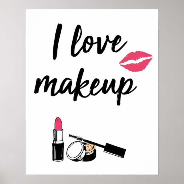 I Kärlek Makeup Poster (Framsidan)