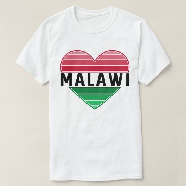 I Kärlek Malawi, Malawian Heart T Shirt (Design framsida)