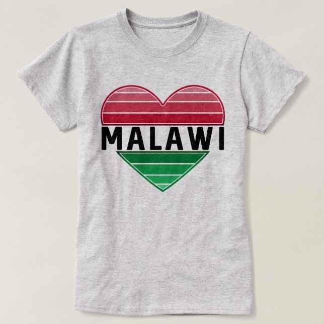 I Kärlek Malawi, Malawian Heart T Shirt (Design framsida)
