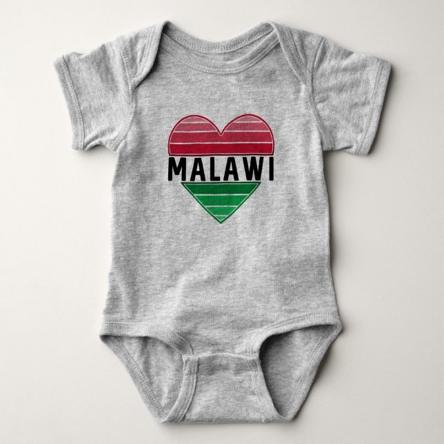 I Kärlek Malawi, Malawian Heart T Shirt (Framsida)