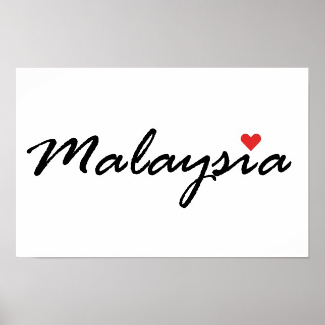 I kärlek Malaysia Poster (Framsidan)