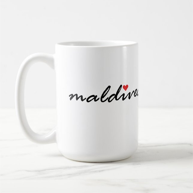 I kärlek Maldives Kaffemugg (Vänster)