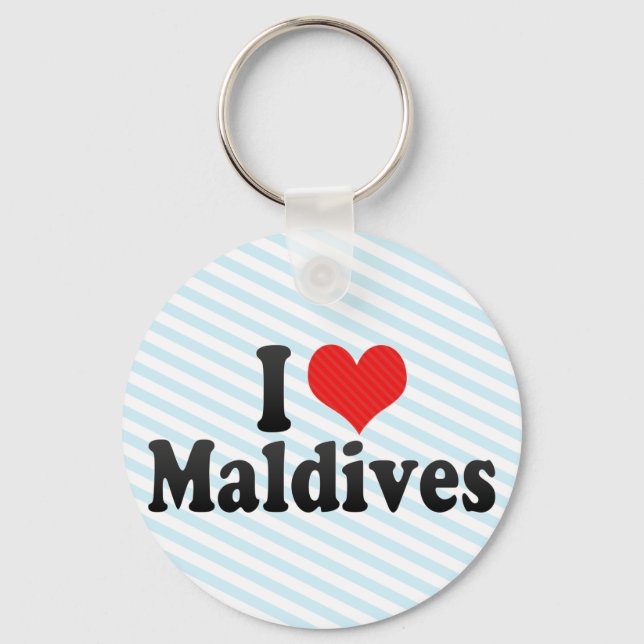I Kärlek Maldives Nyckelring (Framsida)