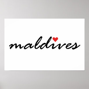 I kärlek Maldives Poster