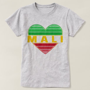 I Kärlek Mali, Malian Heart T Shirt