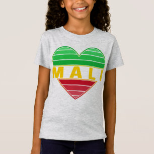 I Kärlek Mali, Malian Heart T Shirt