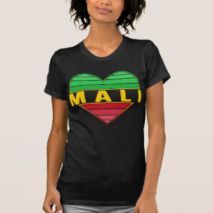 I Kärlek Mali, Malian Heart T Shirt