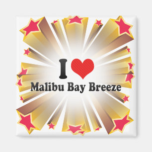 I Kärlek Malibu Bay Breeze Magnet