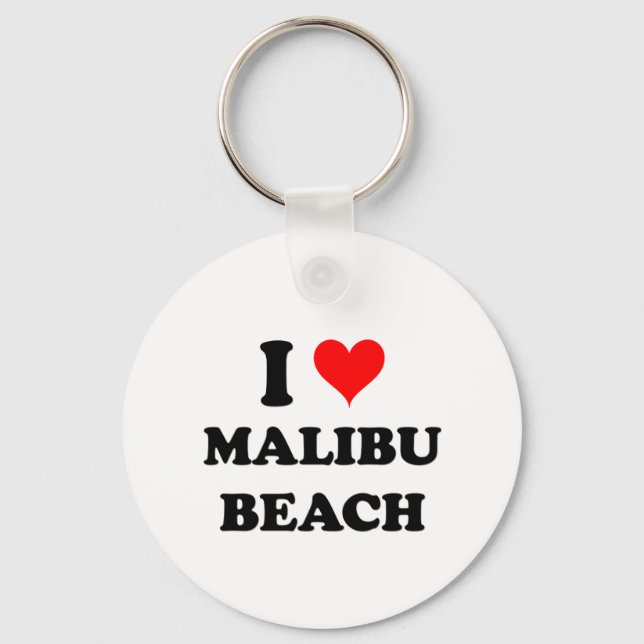 I Kärlek Malibu Beach California Nyckelring (Framsida)