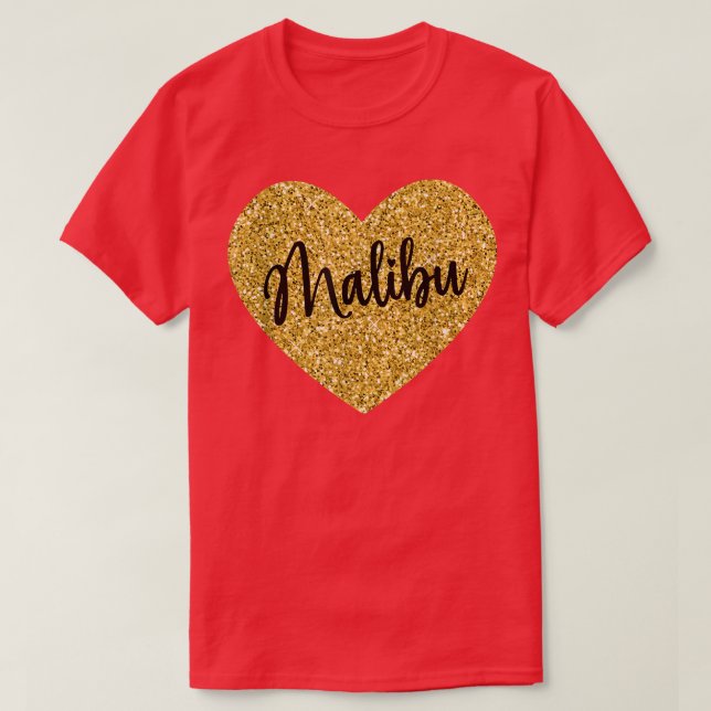 I Kärlek Malibu California USA for Women T Shirt (Design framsida)