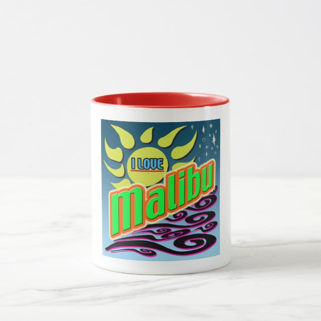 "I KÄRLEK Malibu" Night Sunshine" Mugg! Mugg (Center)