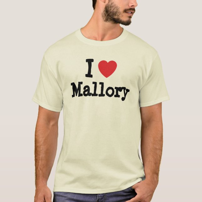 I kärlek Mallory hjärt-T-Shirt Tröja (Framsida)