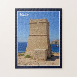 I Kärlek Malta Għajn Tuffieħa WatchTowGolden Bay Pussel