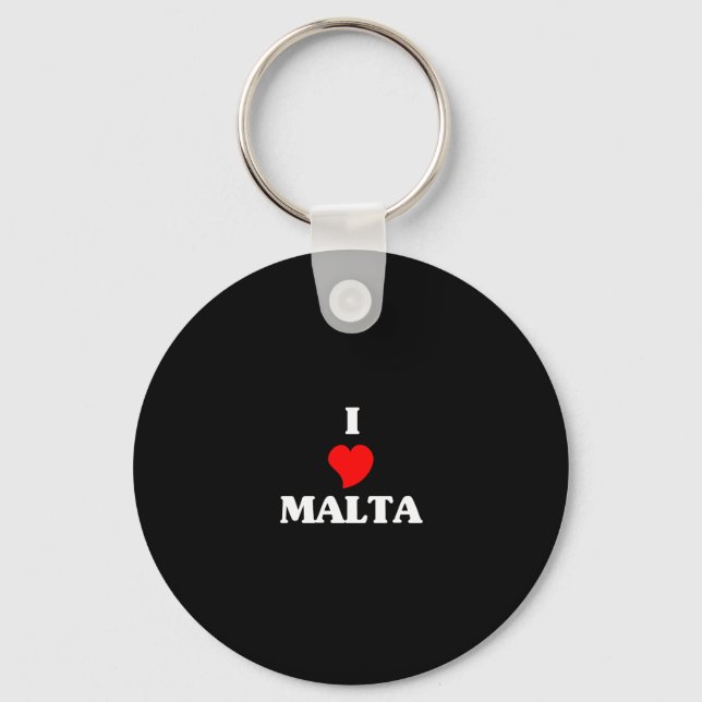 I Kärlek Malta Nyckelring (Framsida)