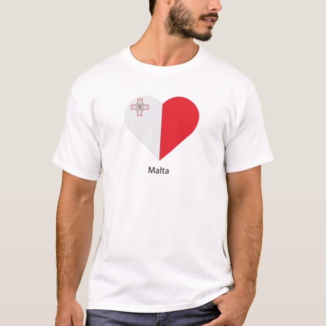 I Kärlek Malta T Shirt (Framsida)