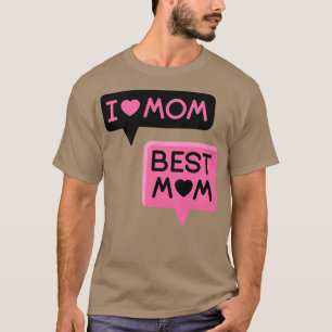 i kärlek mamma bästa mamma t shirt