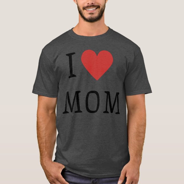 I KÄRLEK MAMMA BEST MAMMA EVER KIDS Unise-vänner T Shirt (Framsida)