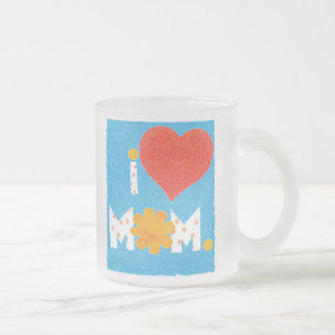 i kärlek mamma frostade mugg