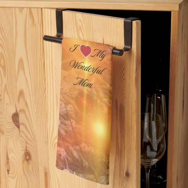 I Kärlek Mamma, God jul. Kökshandduk (Thirds Fold)