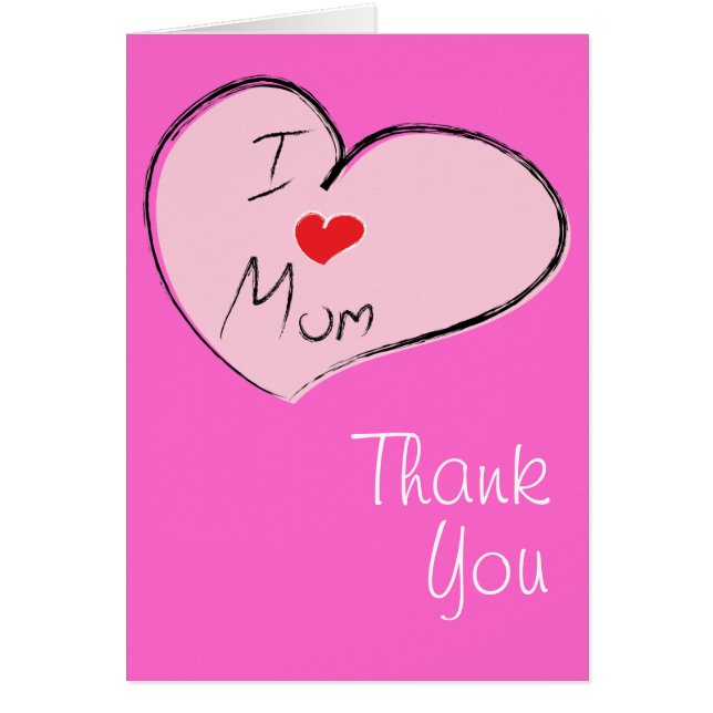 I KÄRLEK MAMMA HÄLSNINGSKORT (Framsidan)