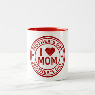 I Kärlek Mamma - Mors dag 11 oz 2-Tone Mugg