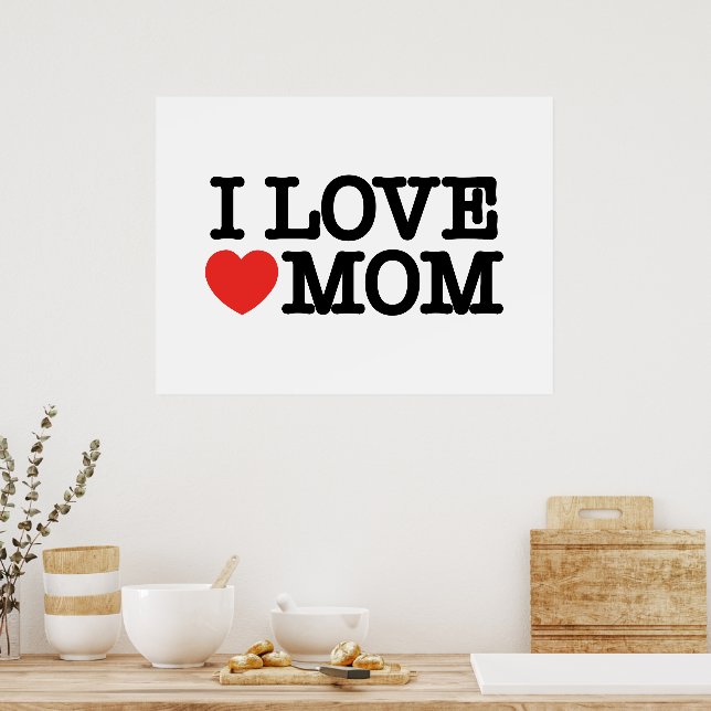 I KÄRLEK MAMMA POSTER (Kök)