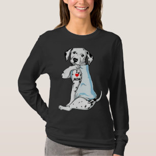I Kärlek Mamma Tatto Dalmatien Mamma Hund Kvinnor T Shirt