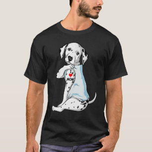 I Kärlek Mamma Tatto Dalmatien Mamma Hund Kvinnor T Shirt