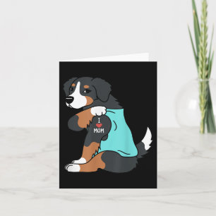 I Kärlek Mamma Tattoo Bernese Mountain Hund Funny  Kort